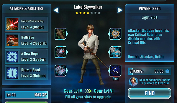 SWGOH Luke Skywalker Review