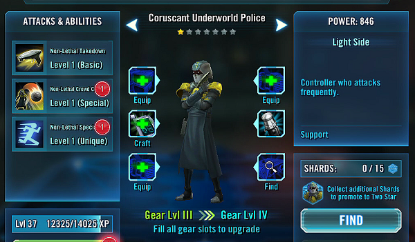 SWGOH Coruscant Underworld Police Review
