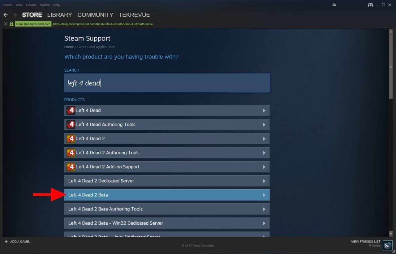 steam support game search