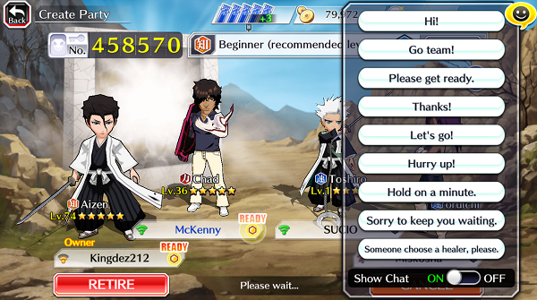 Bleach Brave Souls Co op Communcation