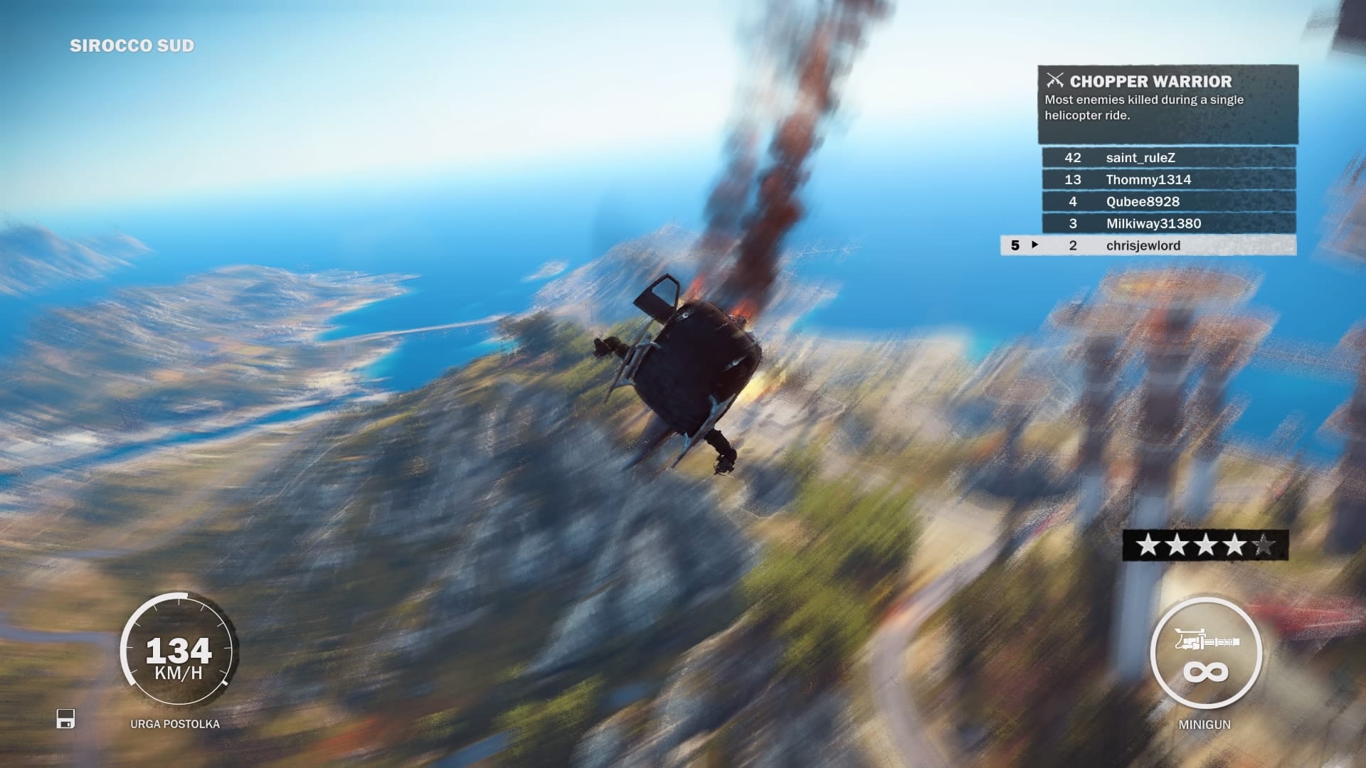 Rico doesn’t have a pilot’s license. Can you tell?
