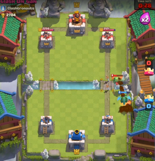 Clash Royale Fight on Your Side of the Map