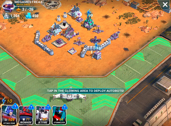 Transformers Earth Wars Attacking