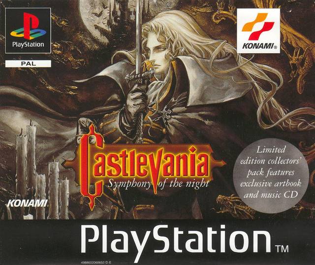 Symphony of the Night's PS1 cover art.