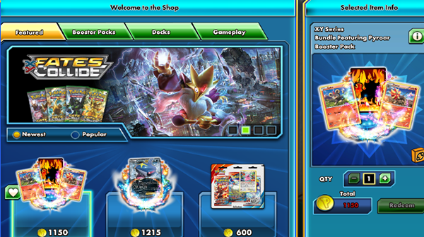 Pokémon TCG Online Online Store