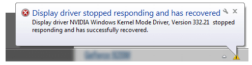 display driver r300 has stopped working has recovered