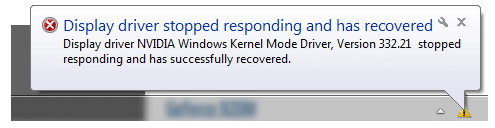 display driver not responding