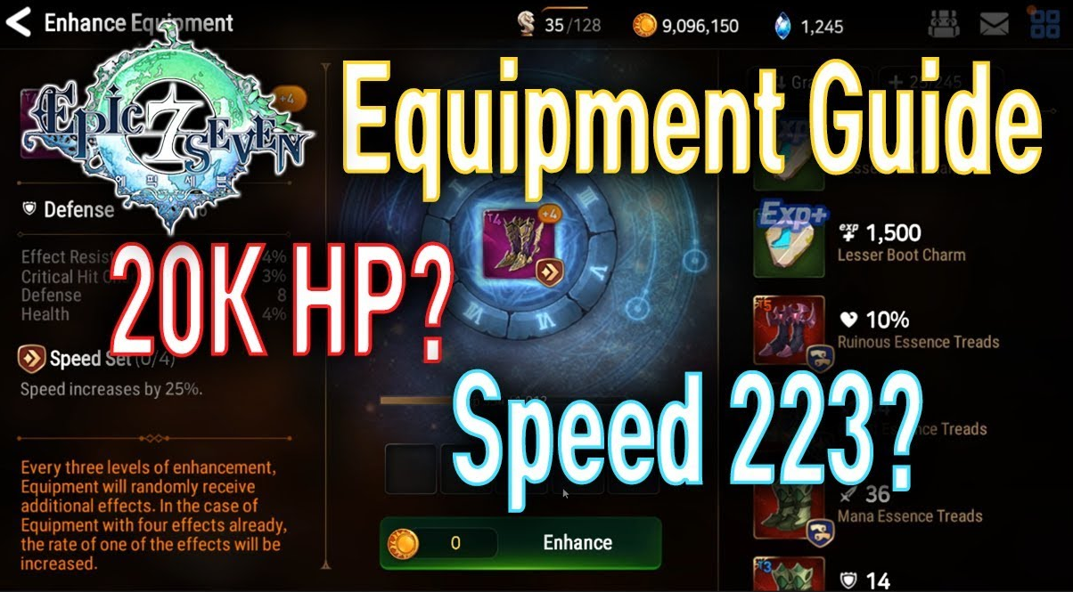 Epic Seven Equipment Guide - Maximize your Gears