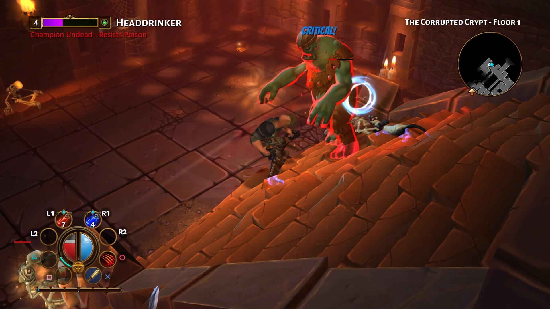 Earning fame in Torchlight 2; defeating above average enemies