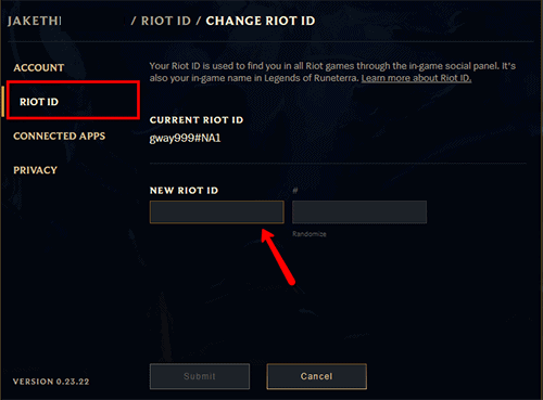 Riot id