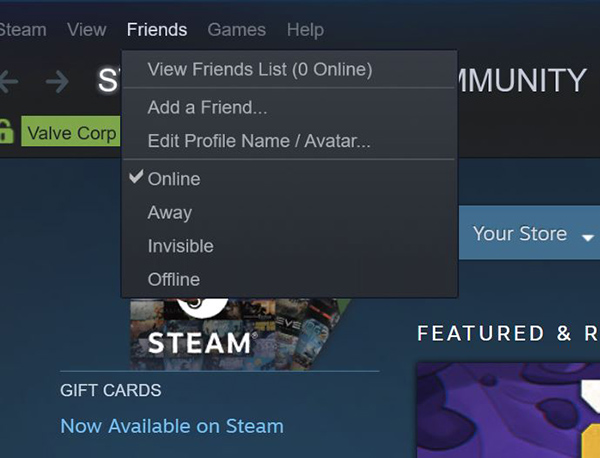 How to Set your Steam Status to Offline Mode
