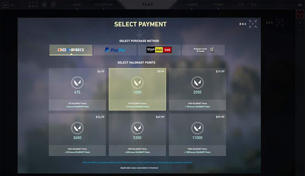 cost of battlepass in valorant