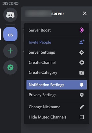 notification settings