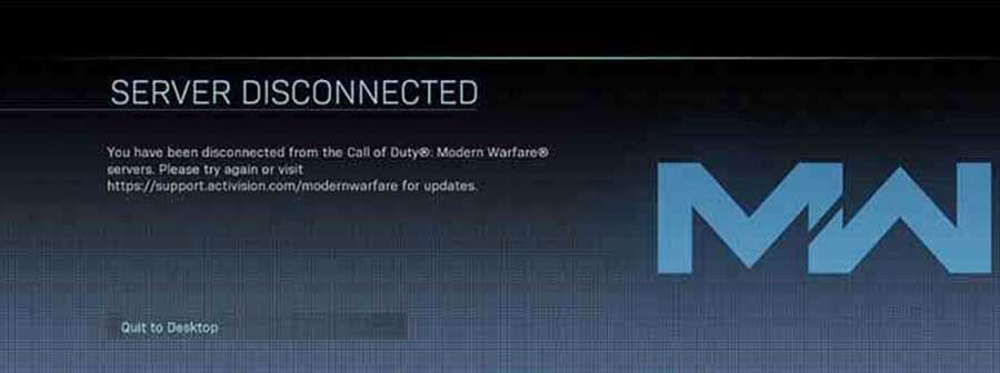How to Fix Call Of Duty Warzone Server Disconnected Error