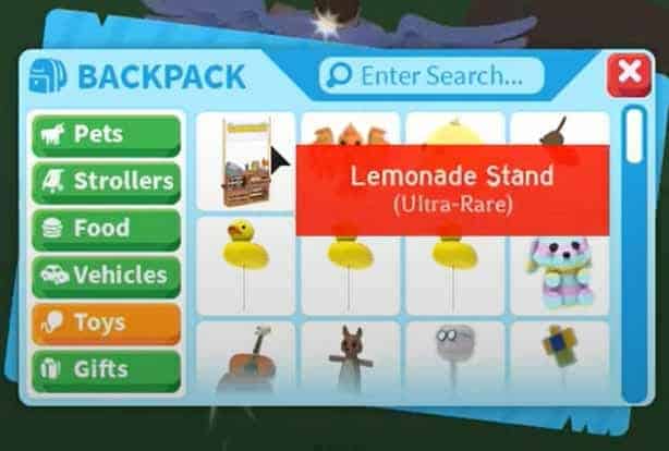 lemonade stand backpack