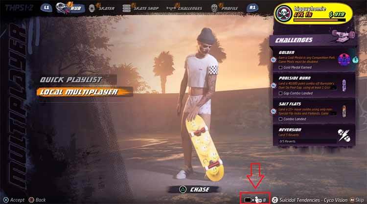 how to unlock two player mode tony hawk pro skater hd