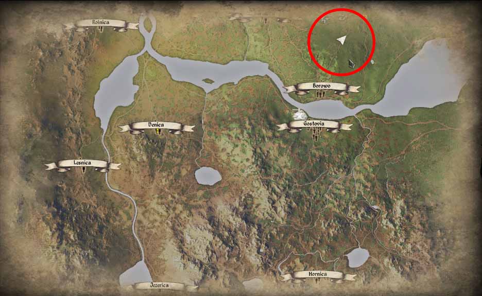 wolves location map