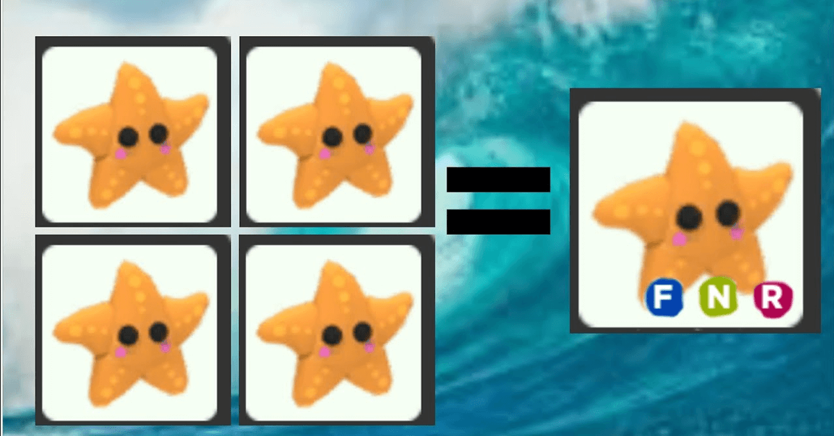 Pet  StarFish Adopt Me - Game Items - Gameflip