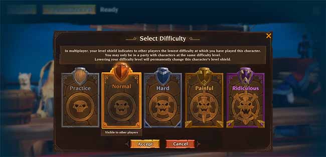 change difficulty torchlight 3