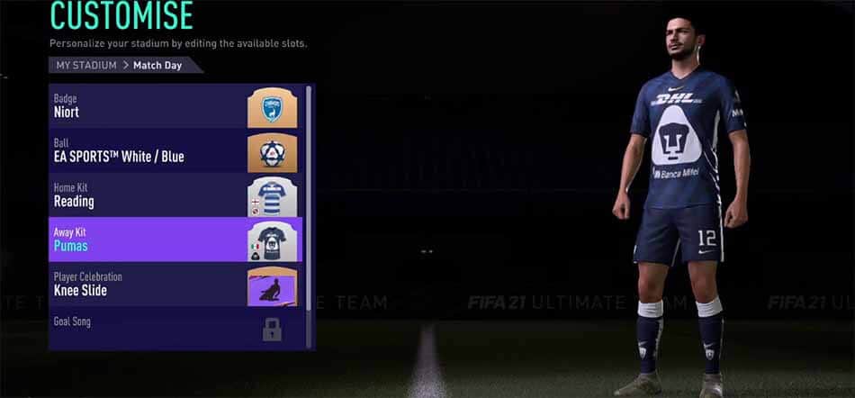 changing kit in fifa 21 1