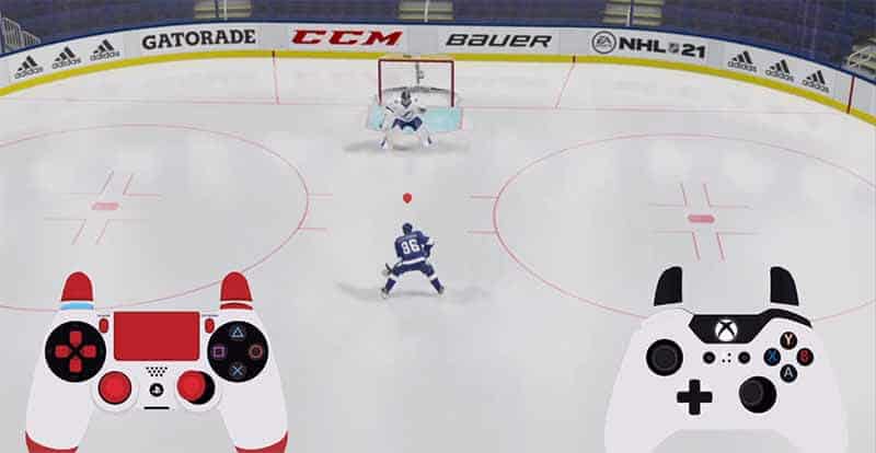 nhl 21 fake deke console controls