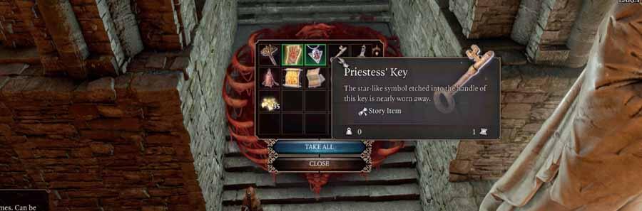 Where to Use Priestess Key : Baldur's Gate 3