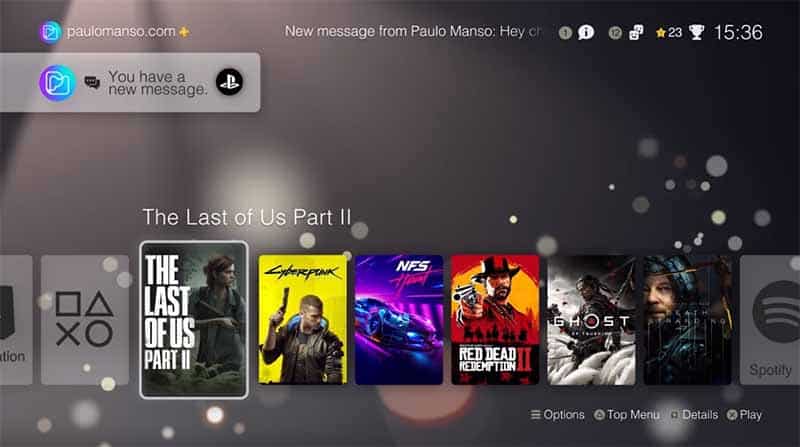 ps5 user interface details