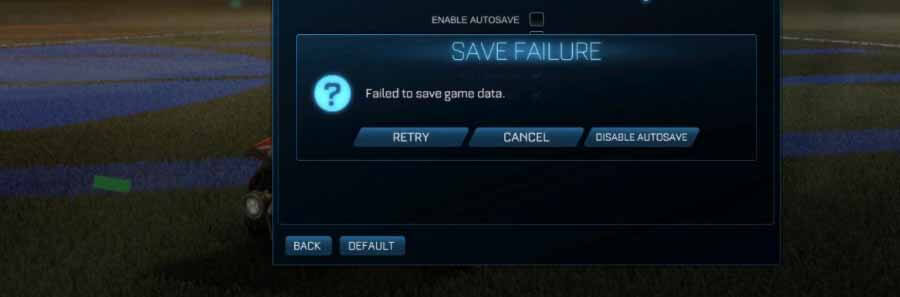 How to Fix Failed to Save Game Data on Rocket League
