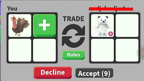 Turkey, Trade Roblox Adopt Me Items