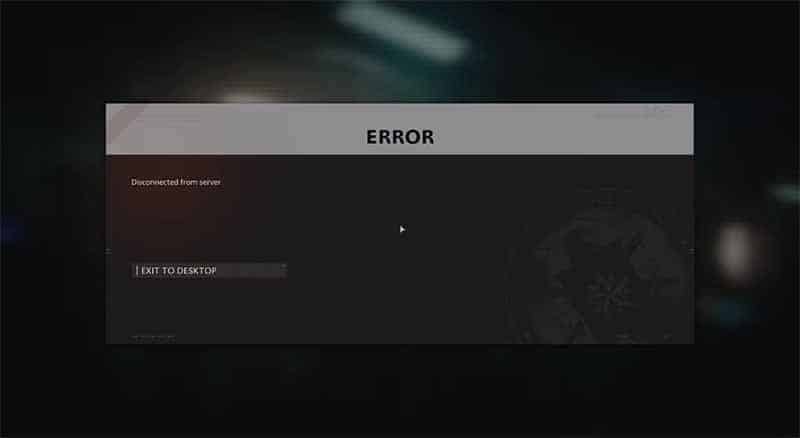 black ops cold war disconnected from server