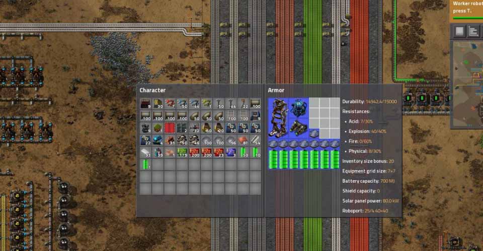 Factorio: How to Charge Batteries for Armor