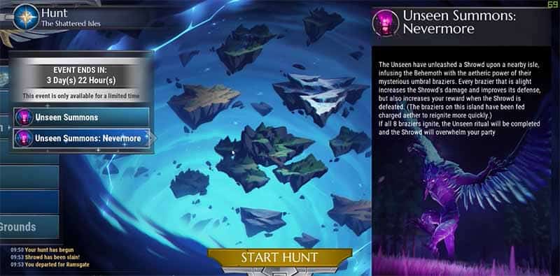 dauntless Unseen Summons Nevermore