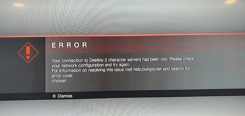 destiny 2 how to fix error code chicken