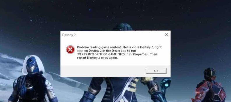 destiny 2 reading game content fix