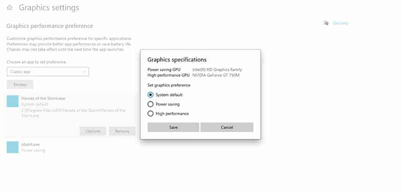 graphic specifications