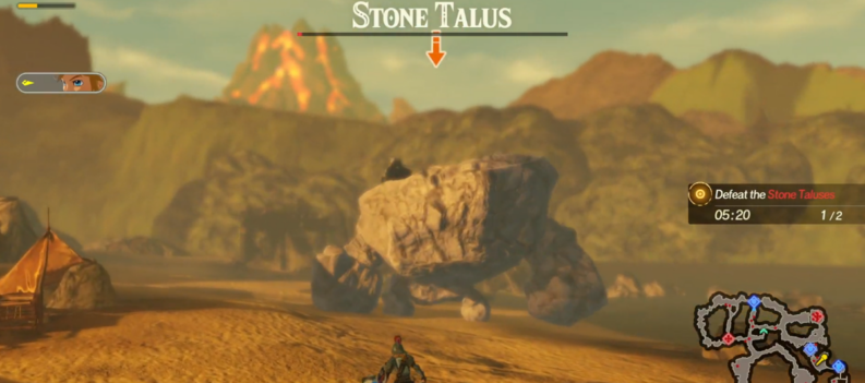 how to defeat the stone taluses hyrule warriors age of calamity