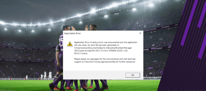 how to fix crash dump and dxgi error on pc football manager 2021