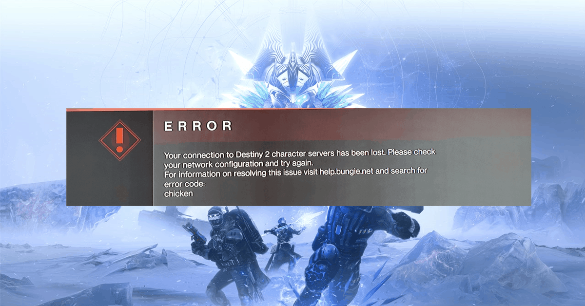 Destiny 2: How to Fix Error Code Chicken