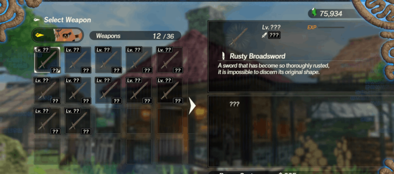 rusty weapons guide hyrule warriors age of calamity