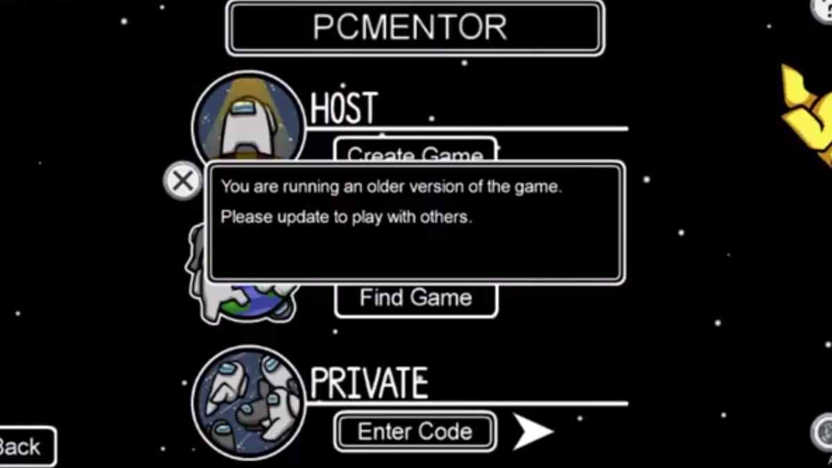 Among Us: Fix Running an Older Version Error