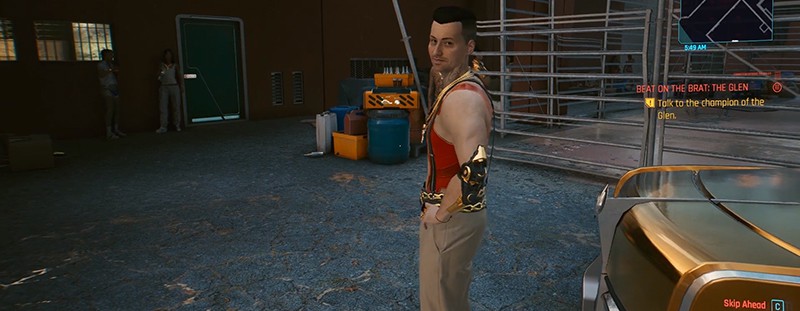 A screenshot showing who to talk to for the Alvarado Vato Vehicle in Cyberpunk 2077