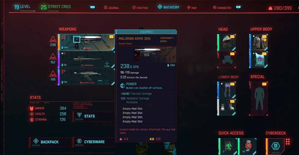 How to Get Johnny Silverhand's Weapon in Cyberpunk 2077