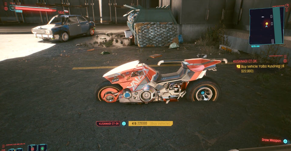 How to Get a Motorcycle in Cyberpunk 2077