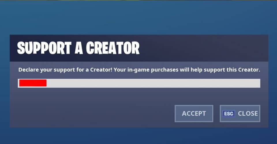 How to Get Support a Creator Code in Fortnite