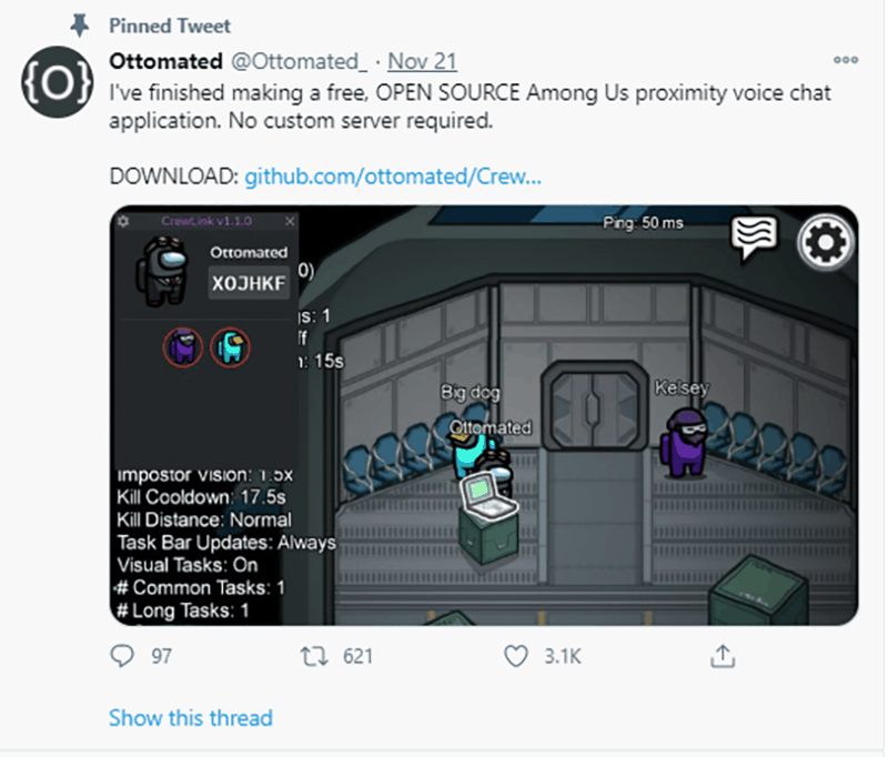 GitHub - OhMyGuus/BetterCrewLink: Free, open, Among Us Proximity Chat