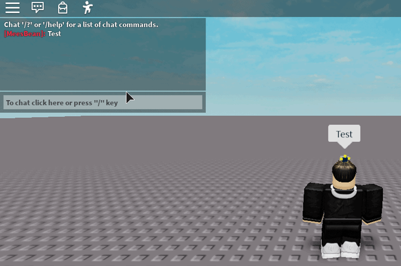 roblox how to send a private message