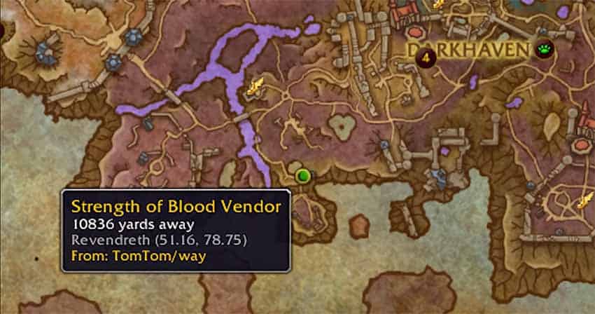 strength of blood wow