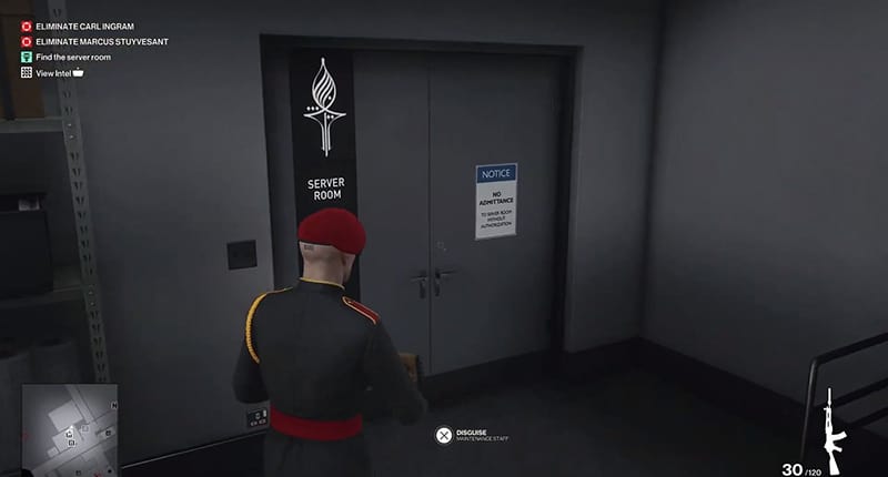 how to disable cameras and open elevator doors how the mighty fall hitman 3