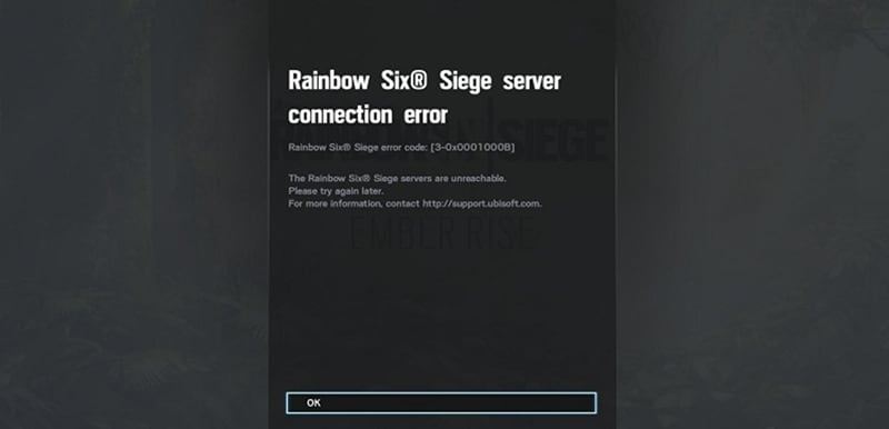 rainbow six siege how to fix error code 3 0x0001000b servers unavailable