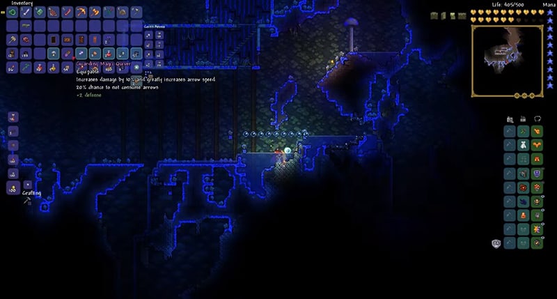 terraria 1.4.1 how to get magic quiver fast